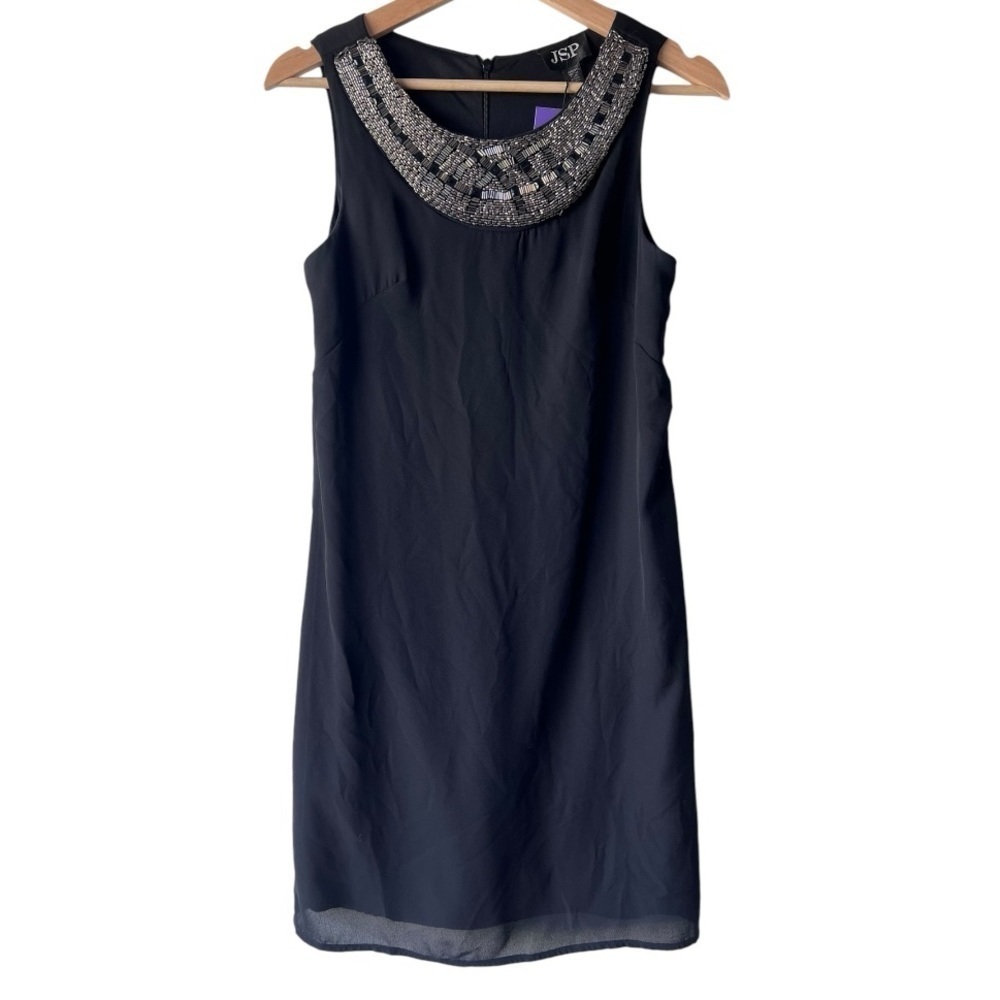 Women’s JSP Black dress Embellished Dress casual midi S
